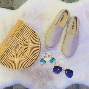 Soda Canvas Sneakers with Jute Trim